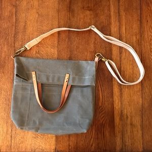 Waxed Canvas Crossbody Market Tote NWOT Newton Supply Co